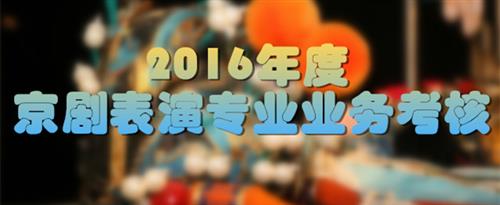 美女的逼逼被操的视频网站国家京剧院2016年度京剧表演专业业务考...